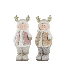 Adorno Navideño DKD Home Decor Niños Magnesio (20,5 x 18 x 49,5 cm) (2 Unidades)