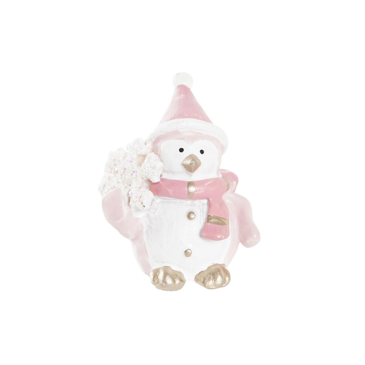 Adorno Navideño DKD Home Decor Resina Muñeco de Nieve (3,5 x 2,5 x 4 cm) (4 Unidades) - Imagen 3