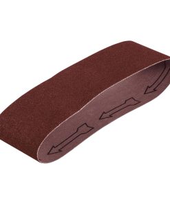 1 banda de lija 3 x 21″ p/madera grano 100 en paquete de 5 Truper BALI-3100M 15800