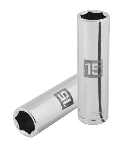 Dado largo de 15 mm, 6 puntas, cuadro 1/2″, Truper D-1215-ML 13355