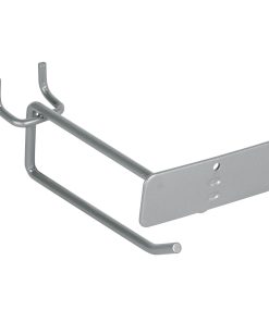 Gancho recto 4″ con portaetiqueta para perfocel y ranurado., Truper GA-4X 50150