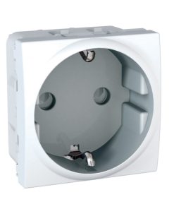 Socket Outlet – 16A – 2P + E – Shutters – White