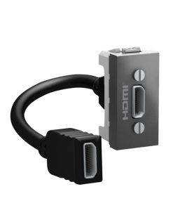 HDMI Data Connector Type A Socket Outlet – Graphite