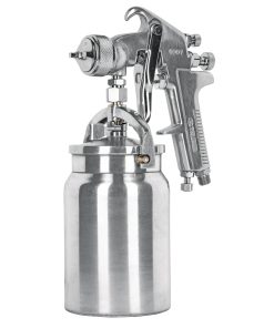 Pistola p/pintar succión HVHP vaso alum, 1.8mm, 3 vál Truper PIPI-320 14085