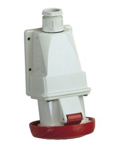 Wall Mounted Angle Industrial Socket with Wander Plug – 3P+N – 32A – 250V – IP67