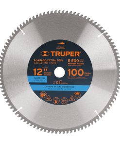 Disco sierra 12″ para aluminio, 100 dientes centro 1″ Truper ST-12100A 12686