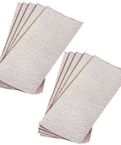 Hoja de lija orbital 1/3 PLIEGO sin hueco grano 60 10 PCS Sin VELCRO Makita 794156-6