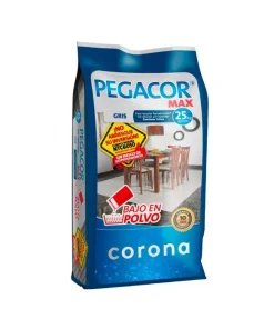 PEGACOR MAX GRIS x 25 Kg. CORONA