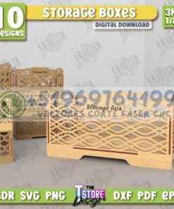 📦 Pack de Cajas Organizadoras para Corte Láser – 10 Diseños Modernos y Funcionales