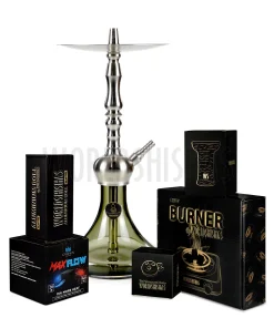 PACK MR SHISHA MINI LEGEND 2.0 SILVER BLACK